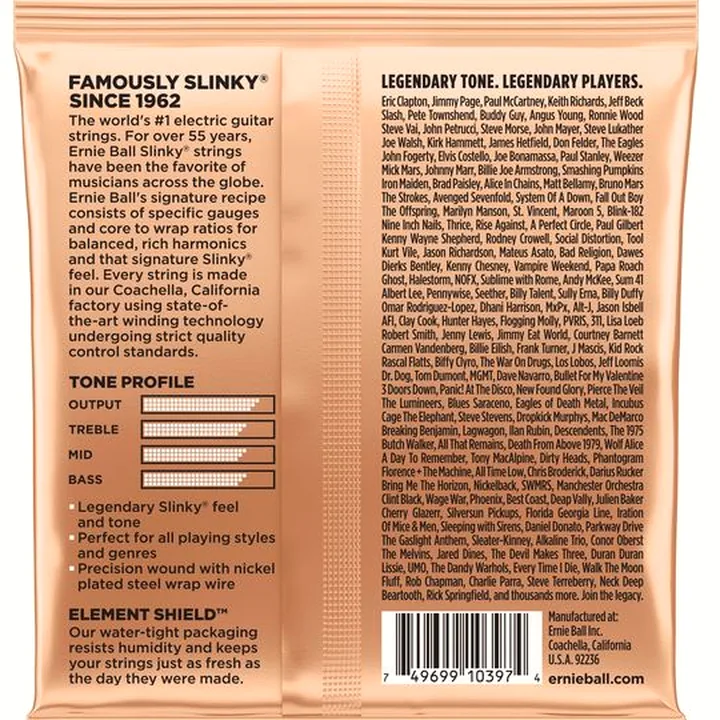Avis & Test : Ernie Ball 2224 Turbo Slinky
