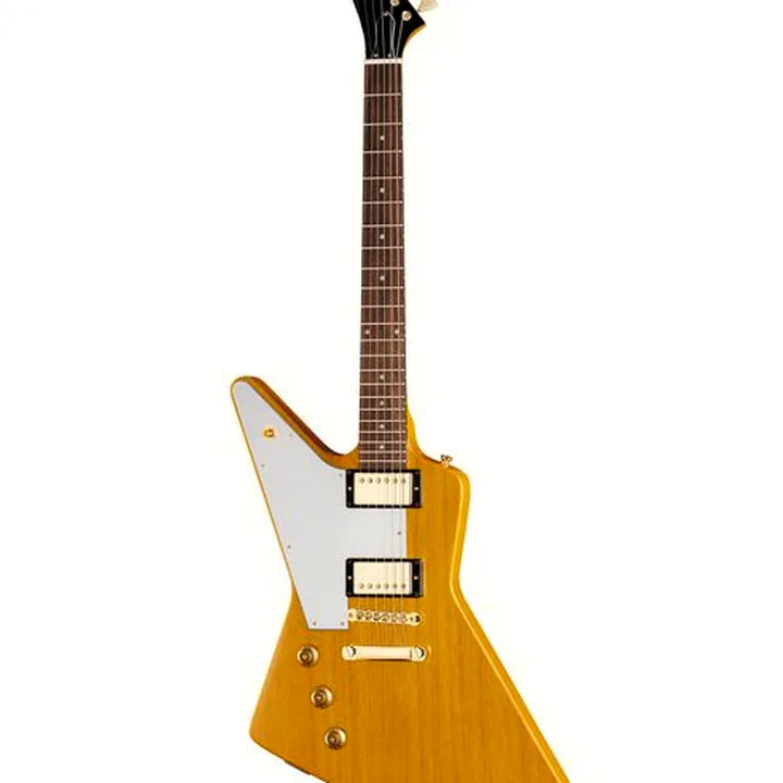 Avis & Test Guitare électrique Epiphone Korina Explorer Aged Nat. LH