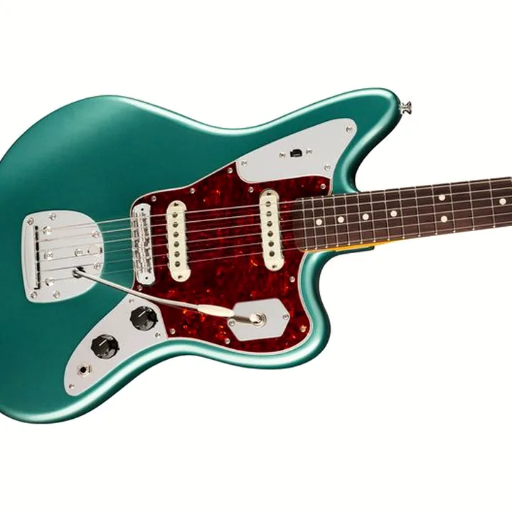 Avis, Test Guitare électrique Fender Am Pro Clsc Jaguar RW FSGM