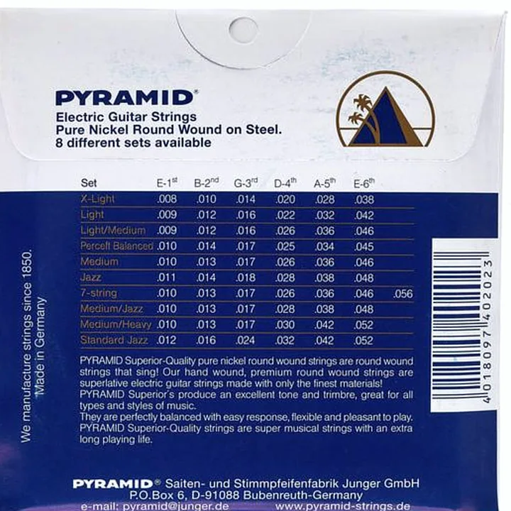 Avis & Test : Pyramid Electric Strings 010-045