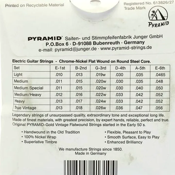 Avis, Test : Pyramid Gold True Vintage Flatwound