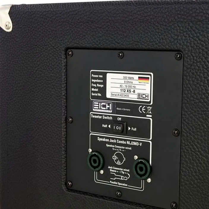 Le baffle Eich Amplification 112XS-8 Cabinet - Comparatif, Test, Avis