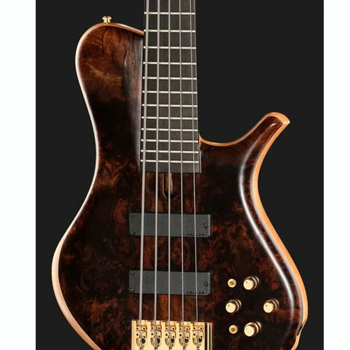 Basse électrique Marleaux Mbass 5 Walnut Burl – Test, Avis & Comparatif