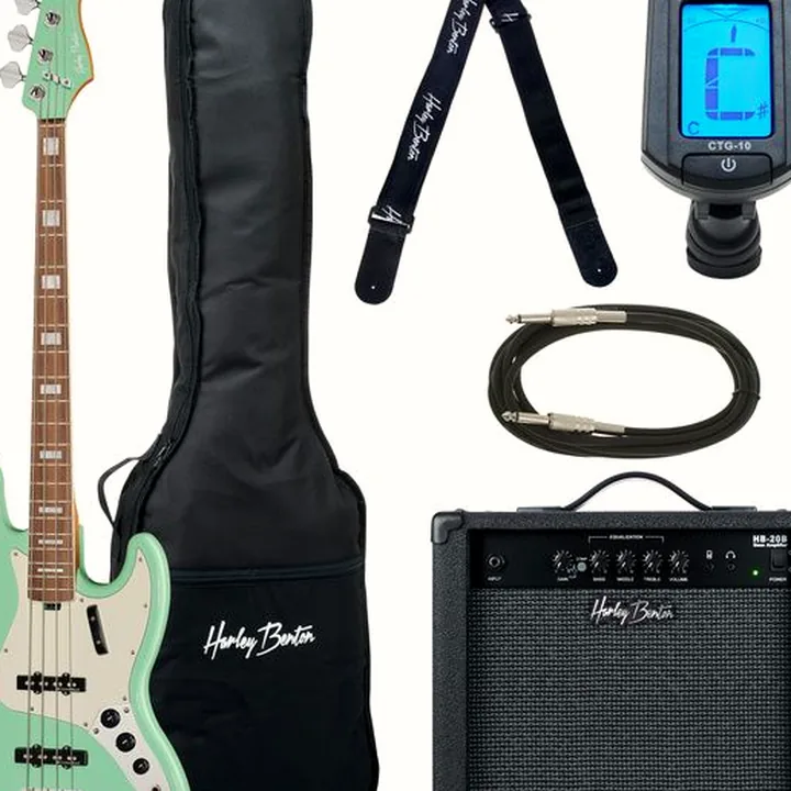 Basse Harley Benton MV-4JB Seafoam Green Set Comparatif, Avis et Test