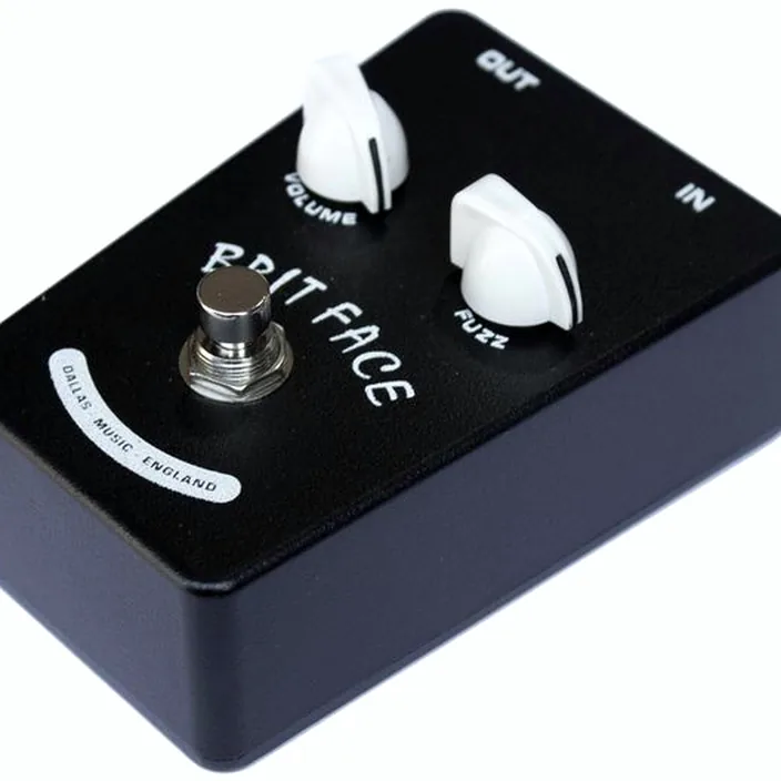 British Pedal Company Dallas Brit Face Fuzz Black Lt
