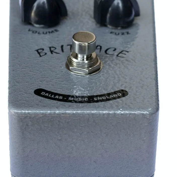 British Pedal Company Dallas Brit Face Fuzz Silver