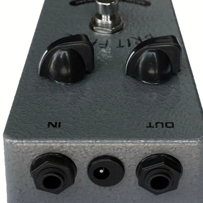 British Pedal Company Dallas Brit Face Fuzz Silver