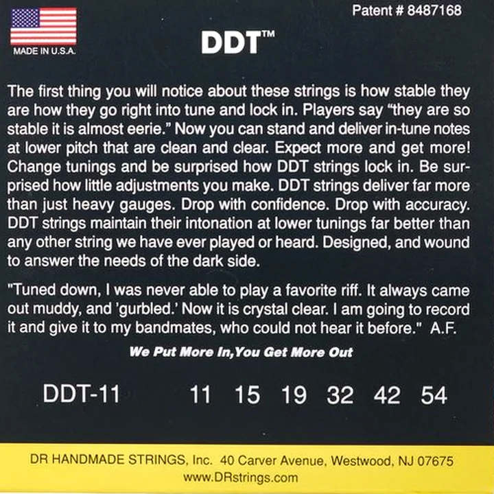 DR Strings Drop-Down Tuning DDT-11 : Avis & Test