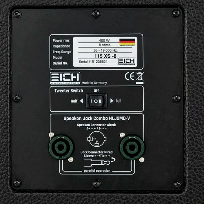 Eich Amplification 115XS-8 Bass Cabinet