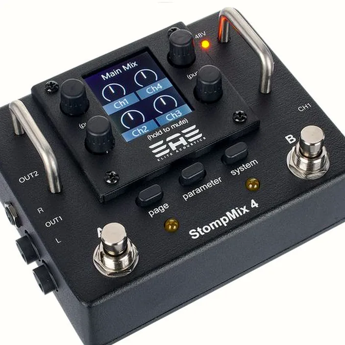 Elite Acoustics Stompmix X4 Pedal Mixer