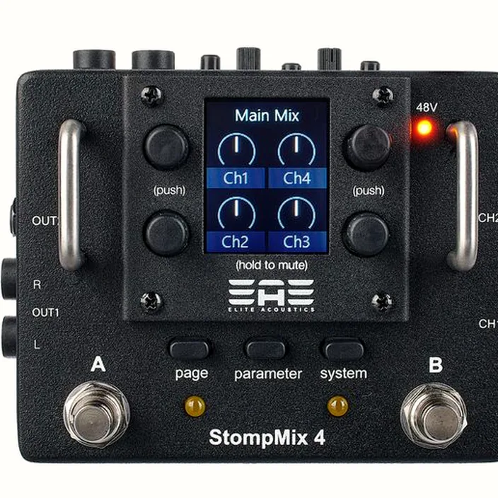 Elite Acoustics Stompmix X4 Pedal Mixer