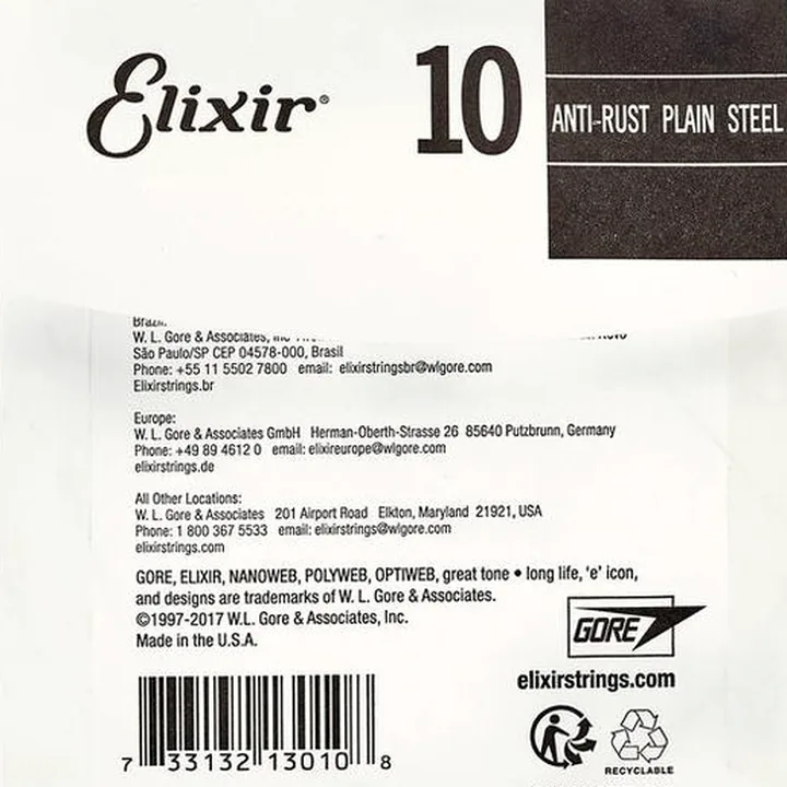 Elixir .010 Plain Steel – Comparatif, Test & Avis