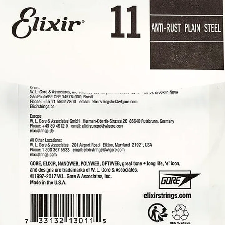Elixir .011 Single String Plain Steel Avis, Test & Comparatif