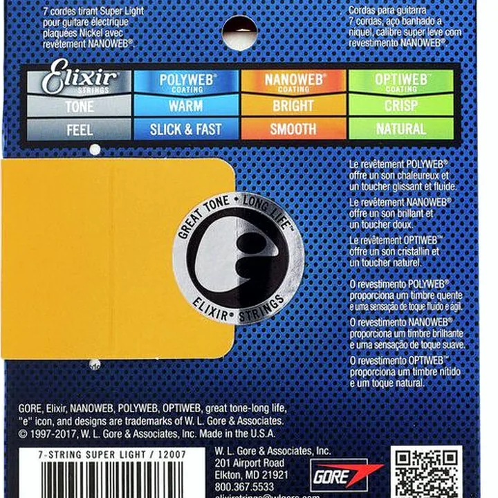 Elixir Nanoweb 12007 Super Light 7 , Test & Avis