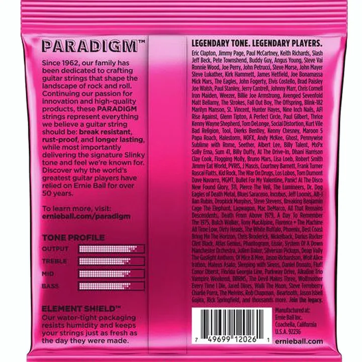 Ernie Ball Paradigm Super Slinky 09-42 , Test, Avis