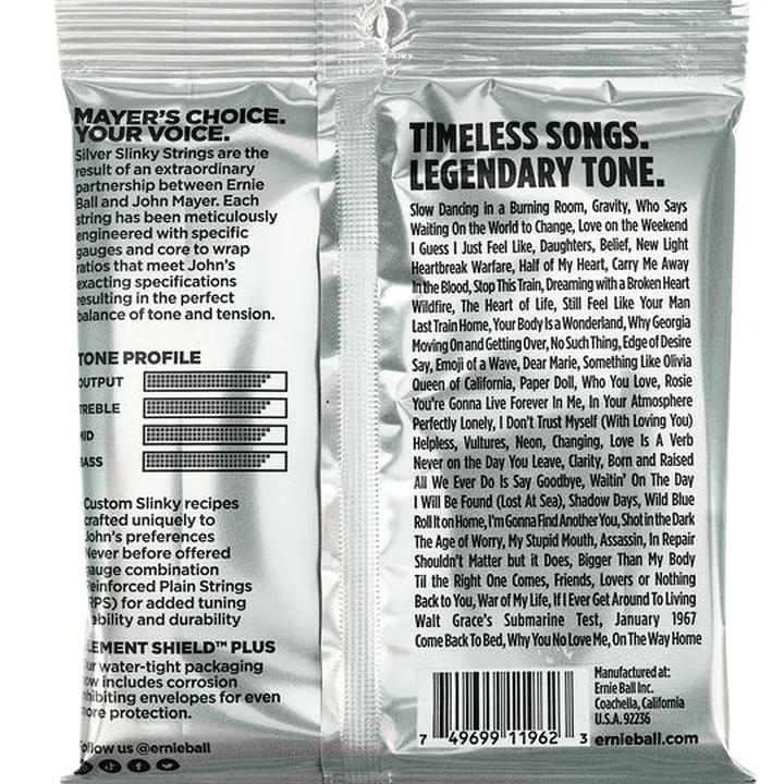 Ernie Ball Silver Slinky John Mayer 2218 Test, Comparatif & Avis