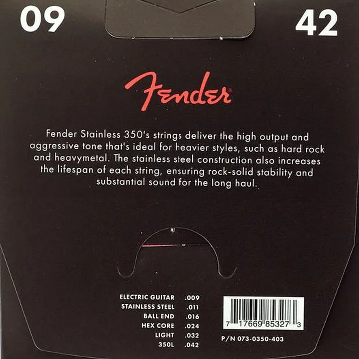 Fender 350L Stainless Steel Strings : Test et Avis