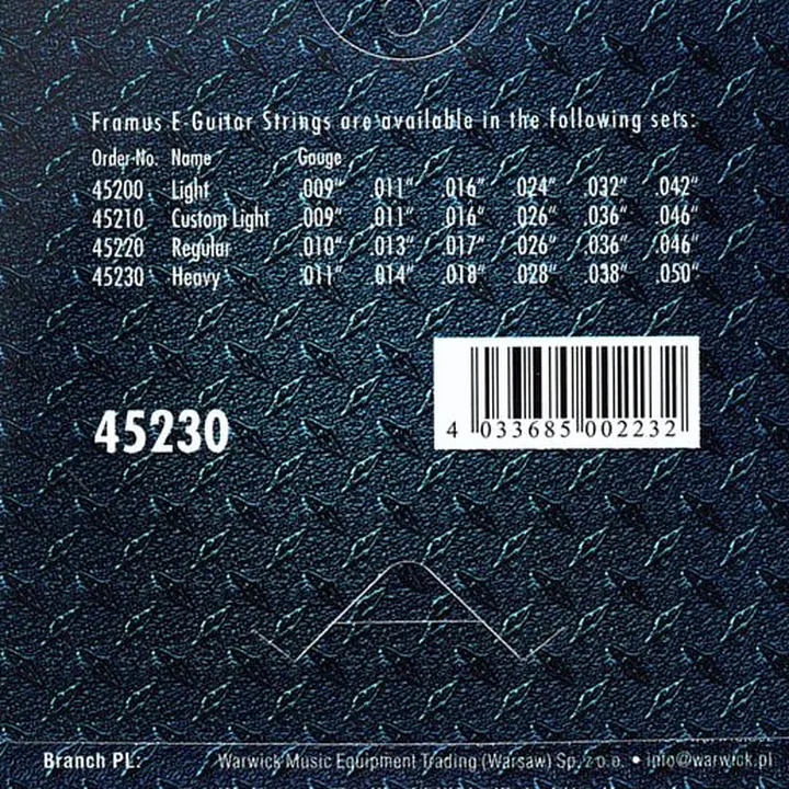 Framus Blue Label Strings Set 11-50 Test, Avis et Comparatif
