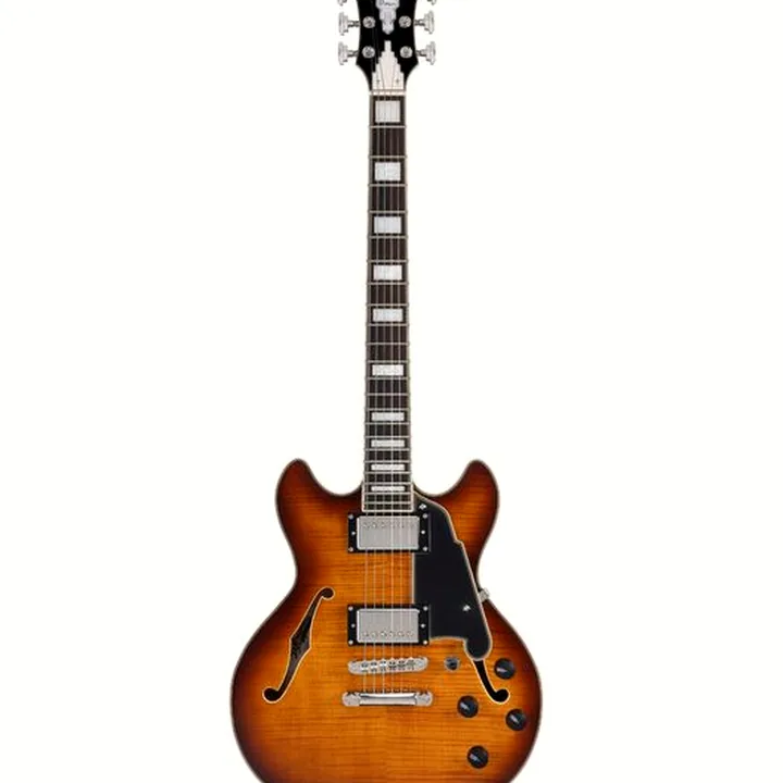 Guitare électrique DAngelico Premier Mini DC Dark Ice Tea