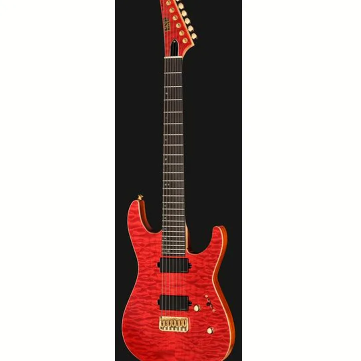 Guitare électrique ESP M7B HT RASPBERRY GH EMG Test, Avis