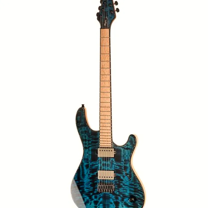 Guitare électrique Mayones Guitars Regius 6 Curly Poplar TT