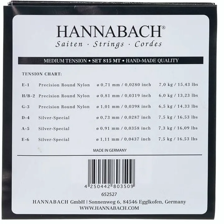 Hannabach 815MT Black / Test, Avis