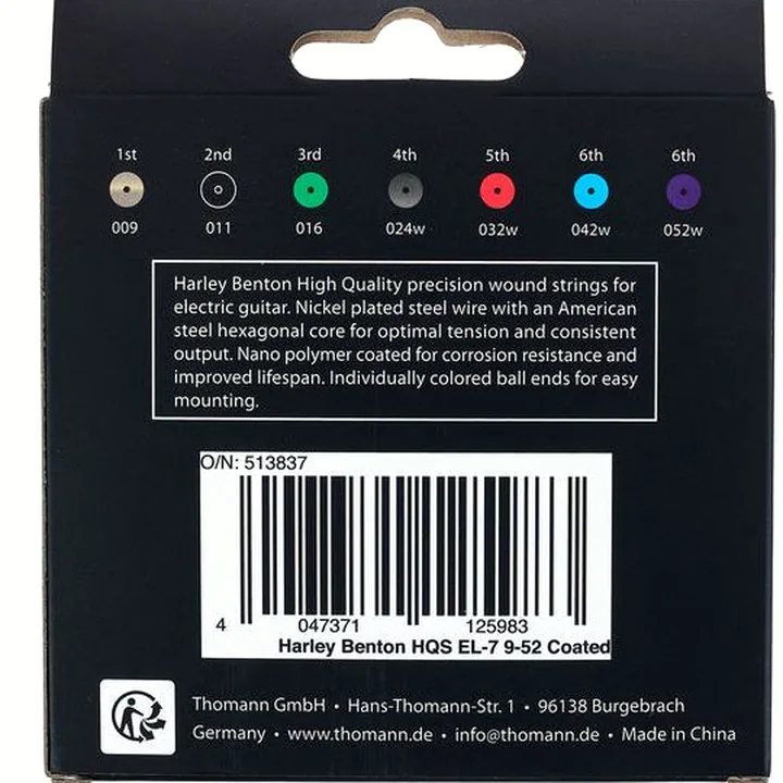 Harley Benton HQS EL-7 9-52 Coated – Avis, Test et Comparatif