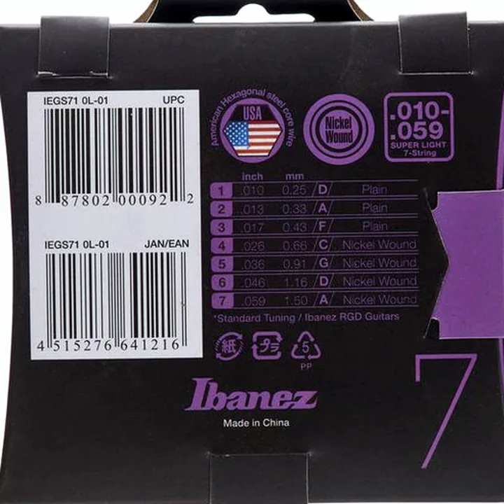 Ibanez IEGS71 E-Guitar String Set 010 Test, Comparatif et Avis
