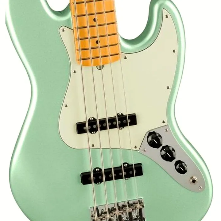 La basse électrique Fender AM Pro II Jazz Bass V MYST SFG : Test, Avis et Comparatif