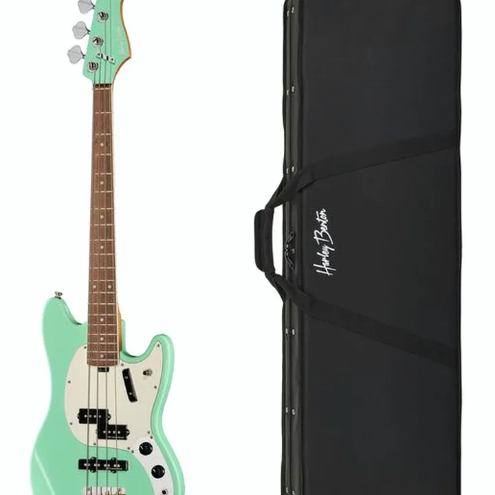 Basse électrique Harley Benton MV-4MSB Seafoam Green w/Case