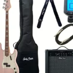 La basse électrique Harley Benton MV-4P Shell Pink Set Comparatif, Avis & Test