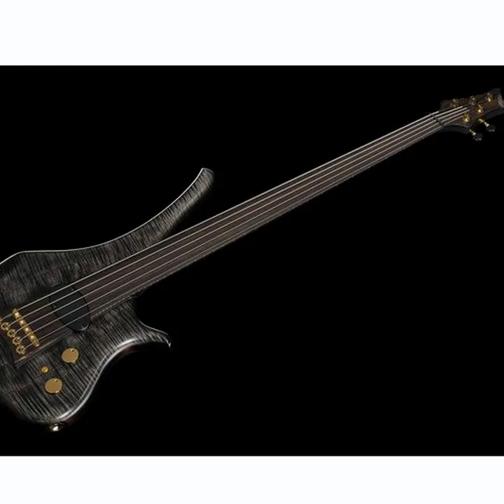La basse électrique Marleaux Diva 5 Flamed Maple BKB – Avis & Test