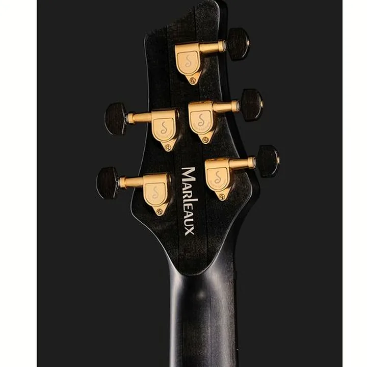 La basse électrique Marleaux Diva 5 Flamed Maple BKB – Avis & Test
