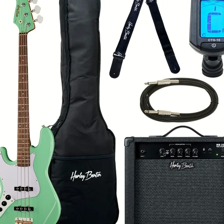 Basse Harley Benton JB-62 LH CC SFG S