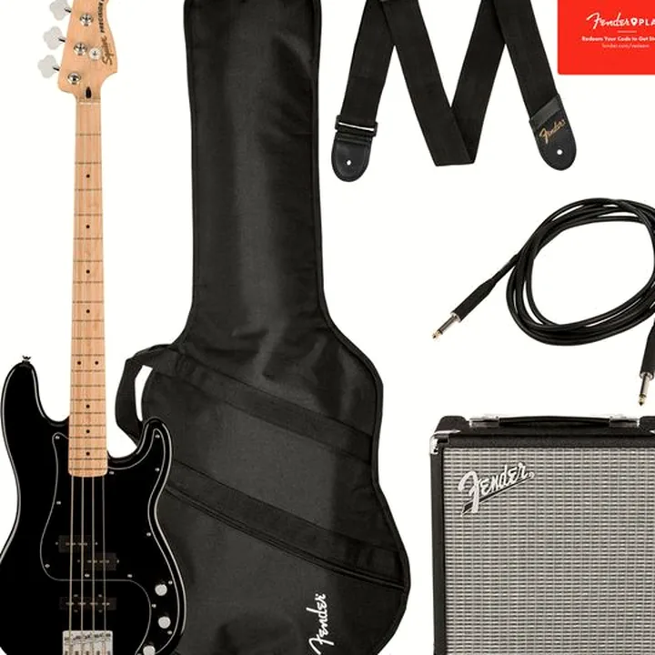 La basse Squier Aff. P Bass MN PJ PACK BK Avis, Comparatif et Test