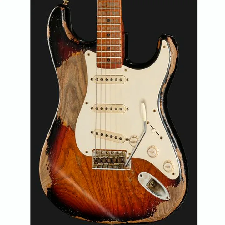 La guitare Fender 50 Strat 3TS Ultra Relic MBAH Test et Avis