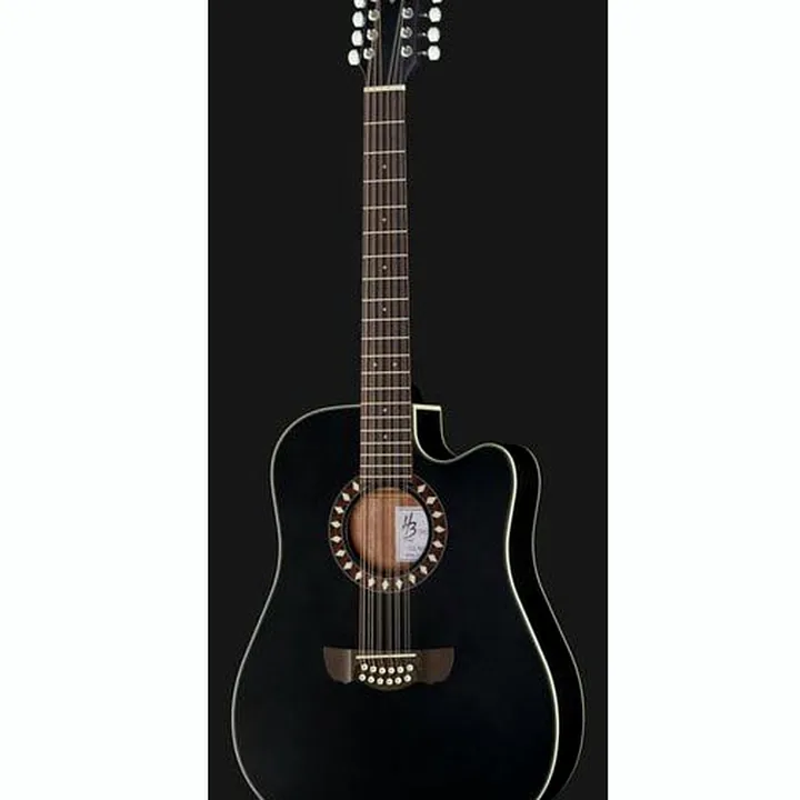 La guitare folk Harley Benton Custom Line CLD-10SCE-12BKS – Avis, Test et Comparatif