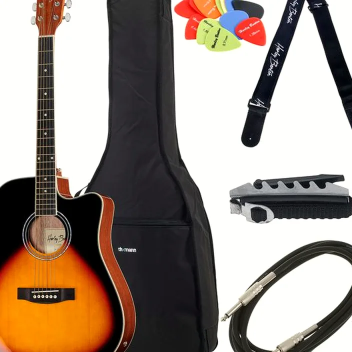 Guitare Harley Benton D-120CE VS Bundle