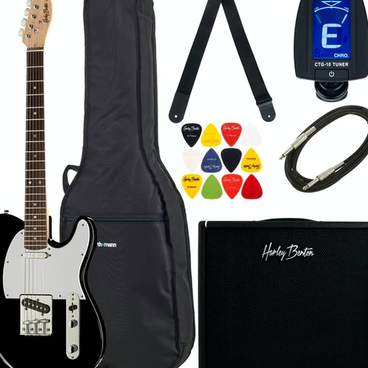 Guitare Harley Benton TE-20BK DNAFX AmP20 S