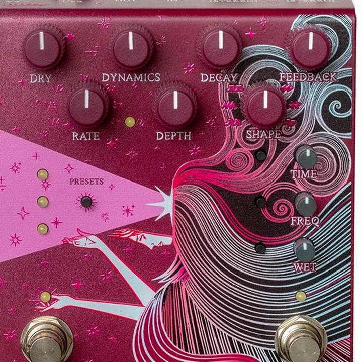 Pédale Old Blood Noise Endeavors Sunlight Stereo Reverb Maroon