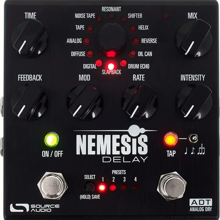 La pédale Source Audio One Series Nemesis Delay ADT : Avis, Comparatif et Test