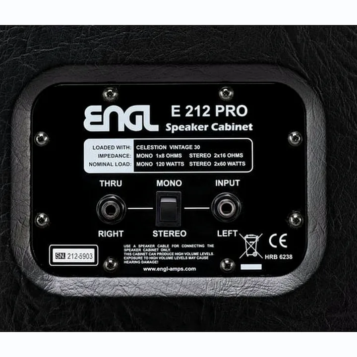 Le baffle Engl E212VB Pro – Test, Avis et Comparatif