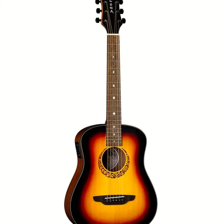 Luna Guitars Safari Tribal Travel A/E