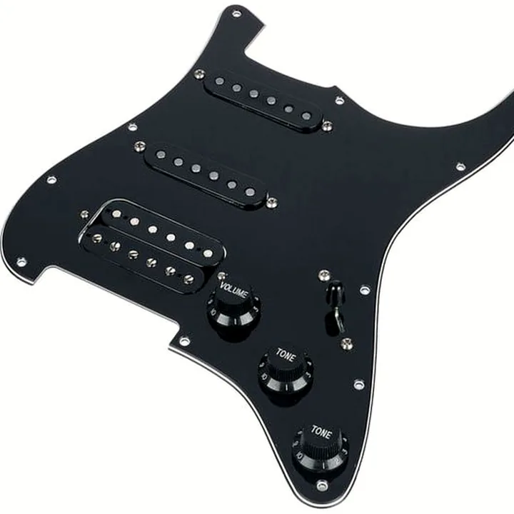 Micro Mojotone 58 Quiet Coil HSS Pickguard BK