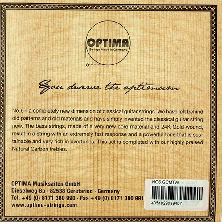 Optima NO6.GCMTW Gold/Carbon Set – Test, Comparatif, Avis