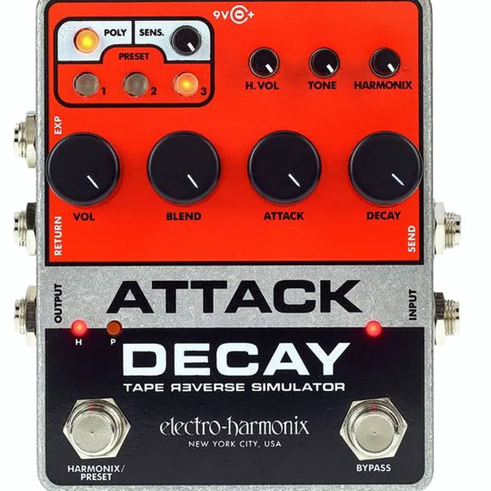 Pédale Electro Harmonix Attack Decay Tape Reverse Sim.