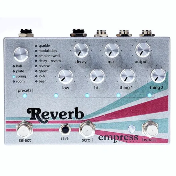 La pédale Empress Effects Reverb / Test, Avis & Comparatif