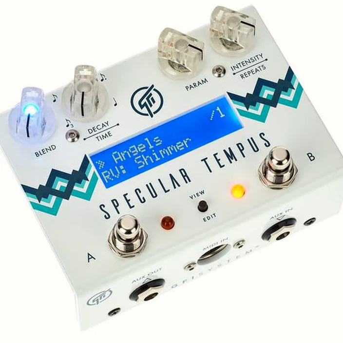 Pédale GFI System Specular Tempus Reverb & Delay , Test & Avis