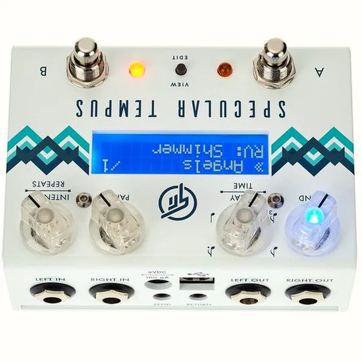 Pédale GFI System Specular Tempus Reverb & Delay , Test & Avis