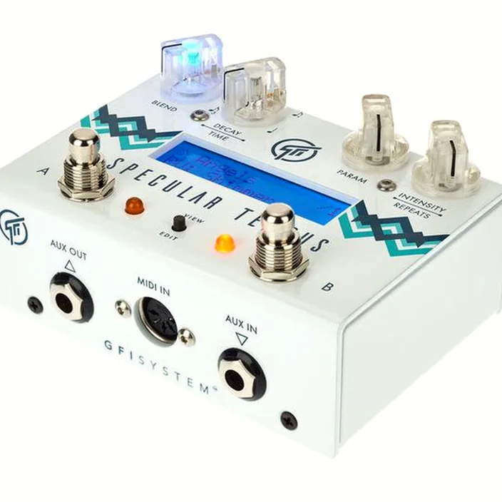Pédale GFI System Specular Tempus Reverb & Delay , Test & Avis